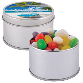 Assorted-Colour-Mini-Jelly-Beans-in-Silver-Round-Tin